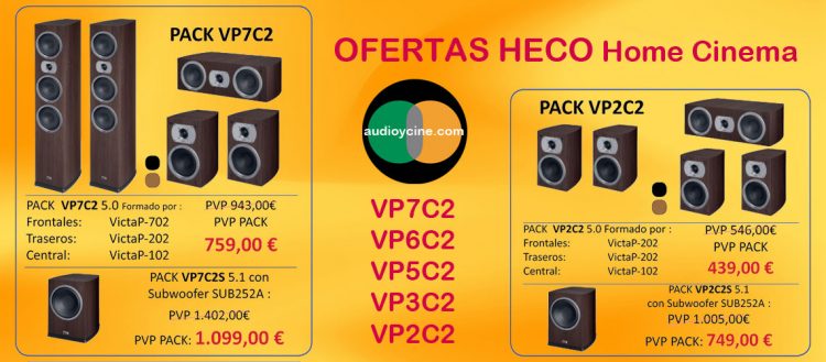 Ofertas-altavoces-Heco-Victa-prime-conjuntos VP7 y VP2-audioycine